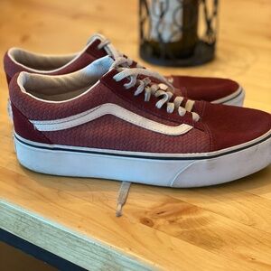 Vans Men's Red Sneakers